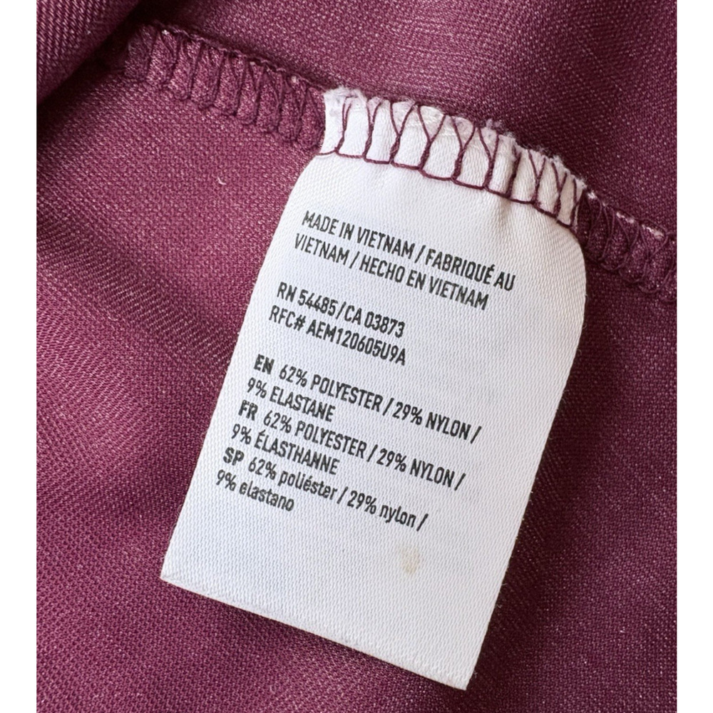 American Eagle Crushed Velvet Mini Dress Strappy Back Mauve Pink Fairy Skater XS - Picture 7 of 12